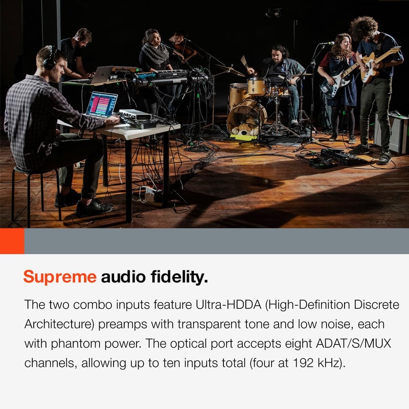 Tascam SERIES 102i 10 IN/2 OUT USB Audio Interface with MIDI, DAW Recording Software for Songwriting, Podcasting, Recording,Silver - Image 5
